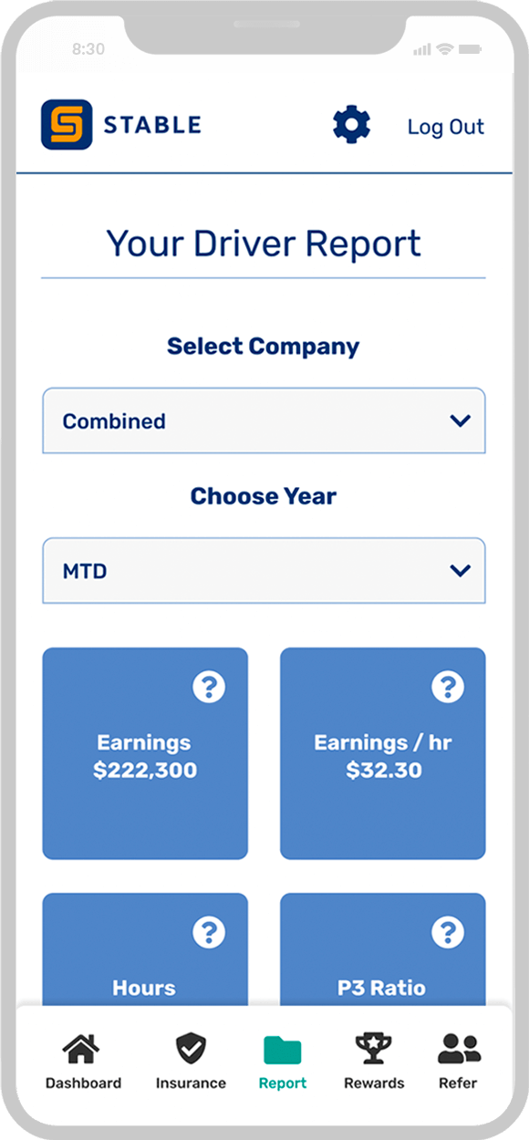 Stable Insurance app design