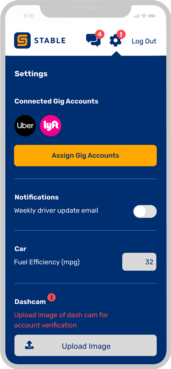 Stable Insurance app design