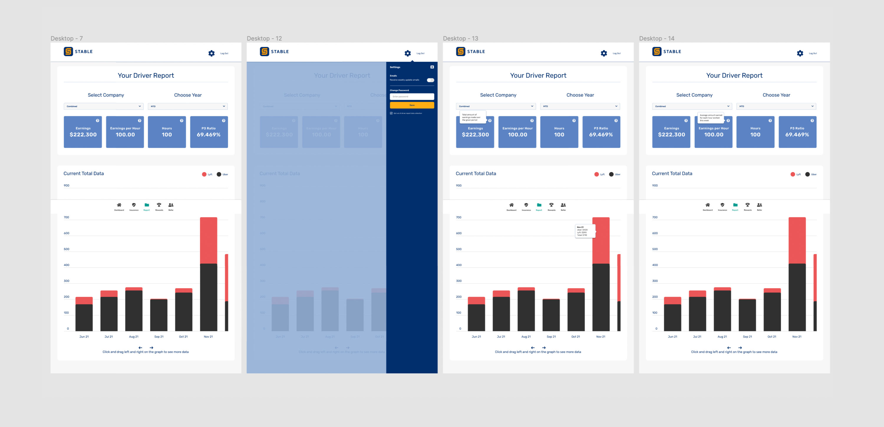 Stable insurance app design