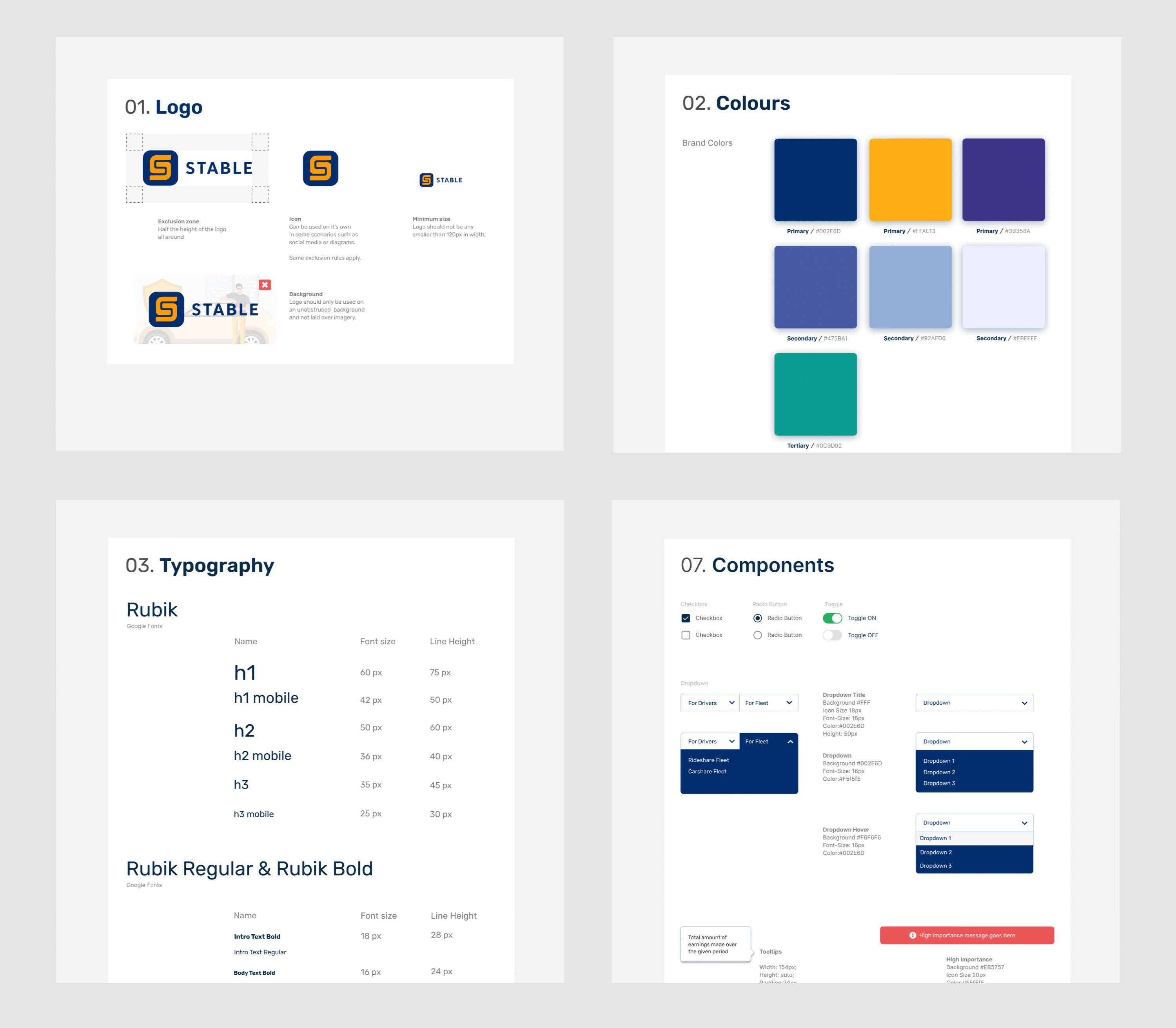 Stable insurance style guide
