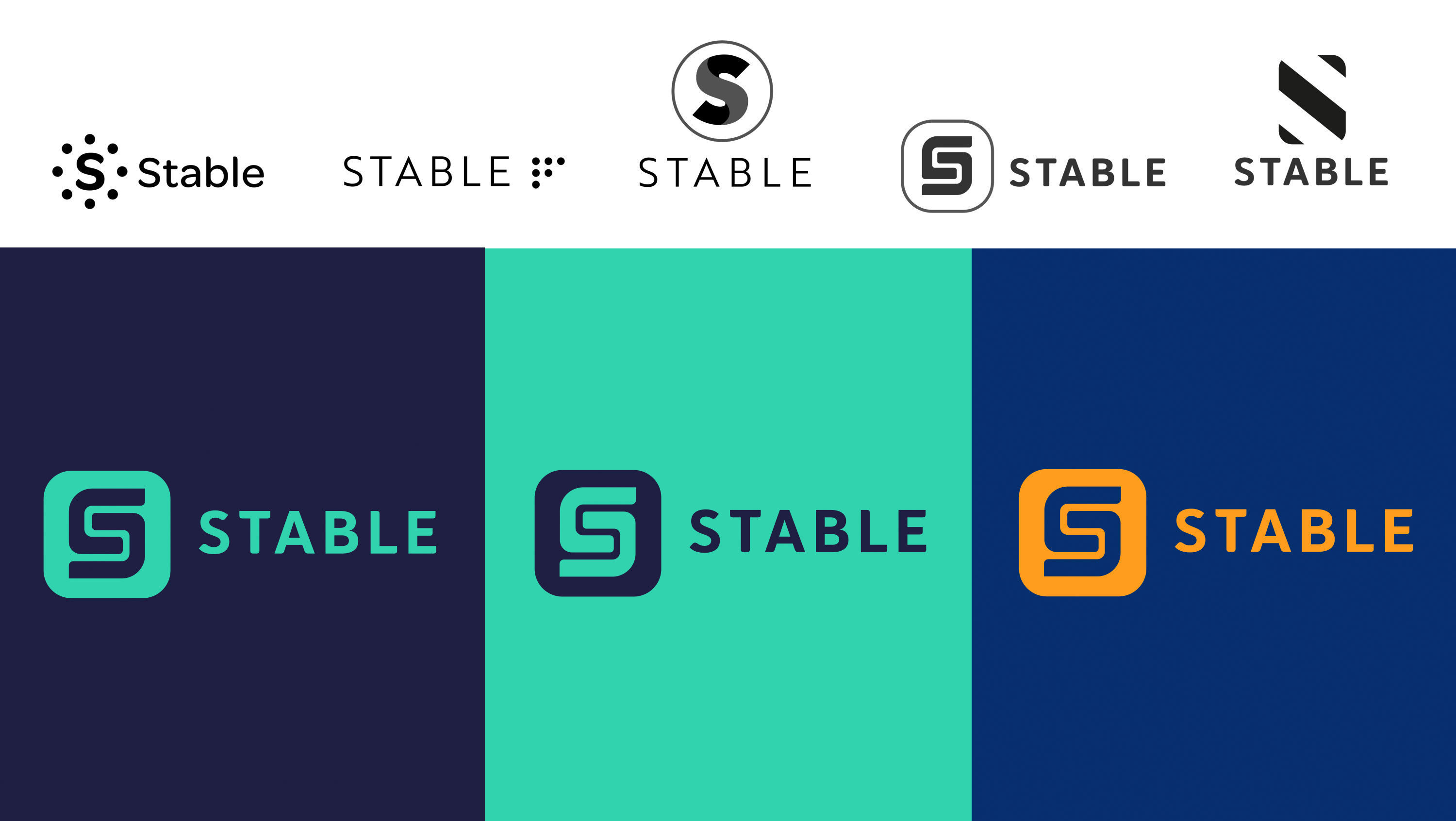Stable insurance logo design