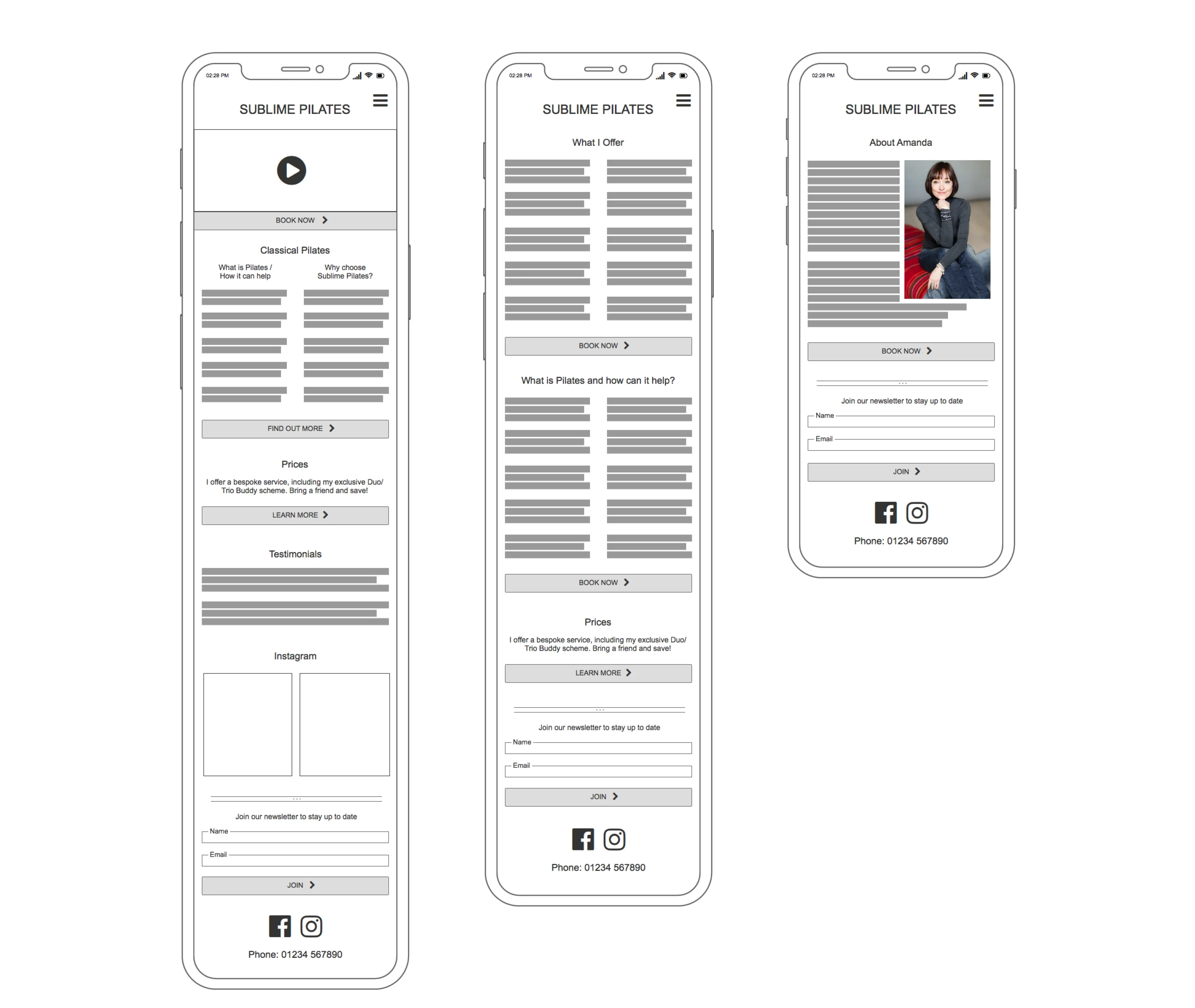 low fidelity wireframes