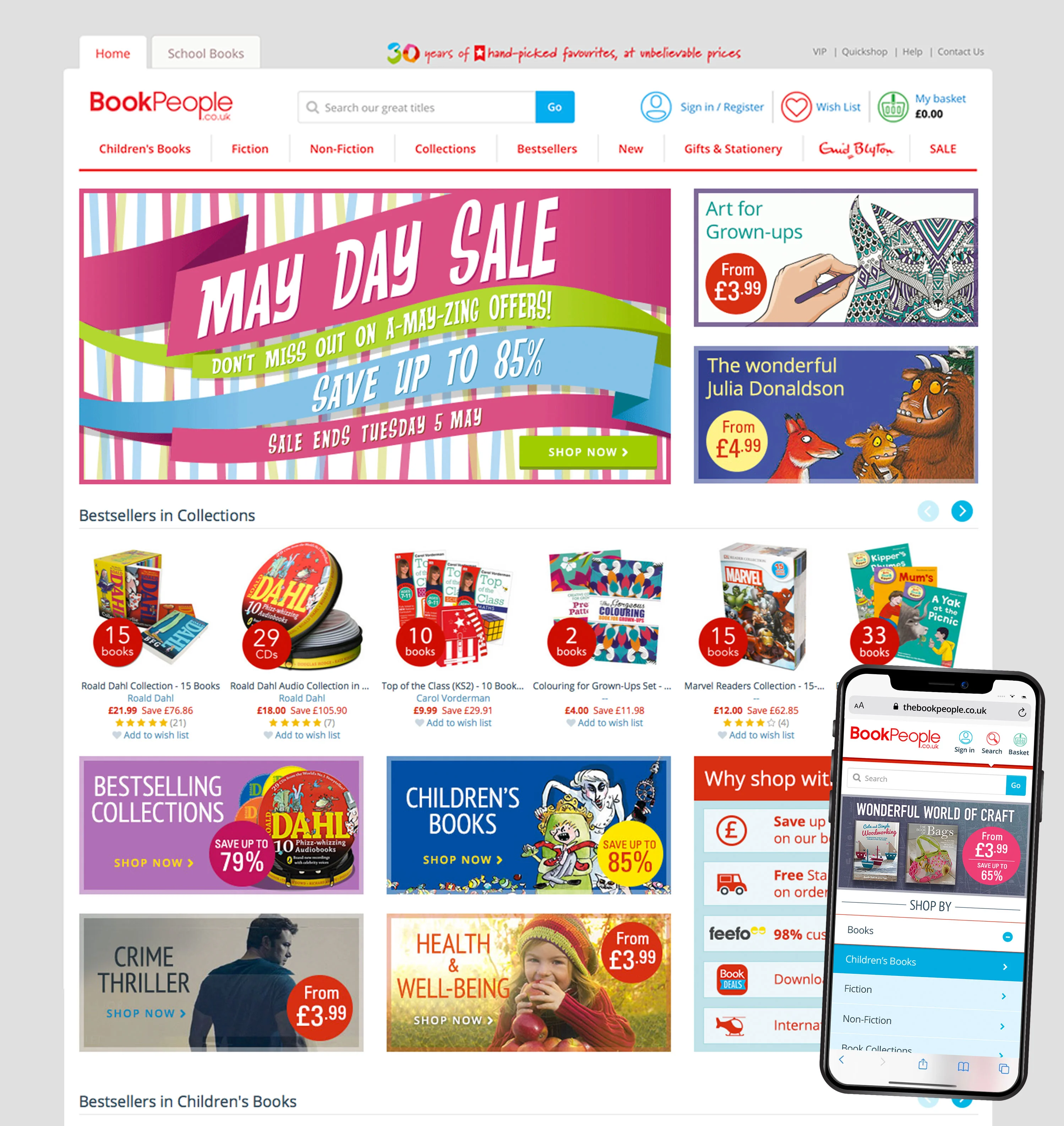 The Book People website